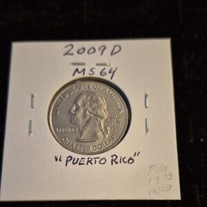 2009 D Puerto Rico Quarter